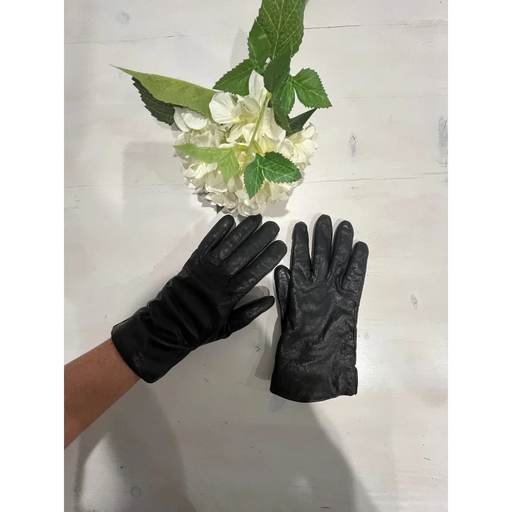 Womens Leather Gloves Acrylic Lined Winter Driving‎